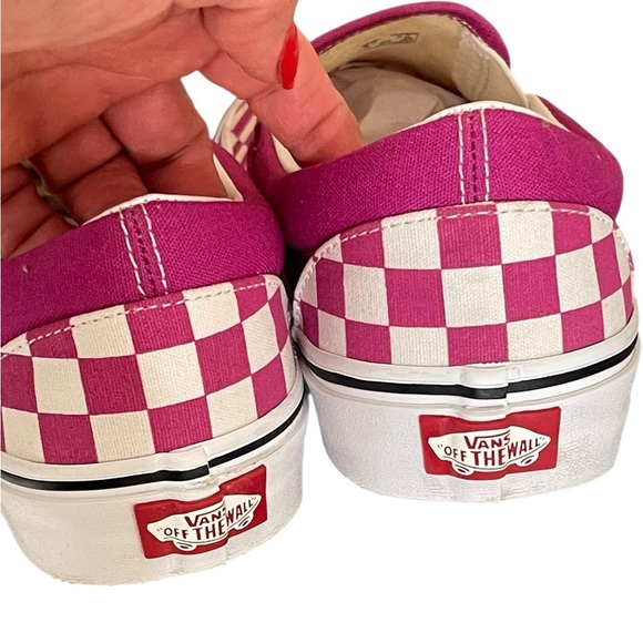 Vans Classic Slip On Checkerboard Fuchsia Purple
White ShoeWomens 9.5,8 Men - Picture 10 of 13
